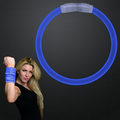 Blank Promotional 8" Premium Blue Glow Bracelet
